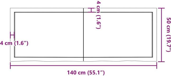 Produktbild VidaXL Gianna (140 x 50 x 6 cm)