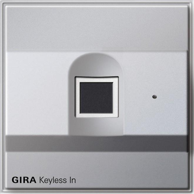 Produktbild Gira Keyless In Fingerprint-Leseeinheit TX 44 F Alu (Fingerabdruck)