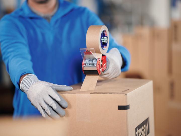 Produktbild tesa Verpackungsklebeband Papier pack® 4713 weiss Länge 50 m Breite 75 mm (75 mm)