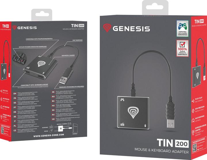 Actual product image Genesis TIN 200 (PS3, PS4, Switch)
