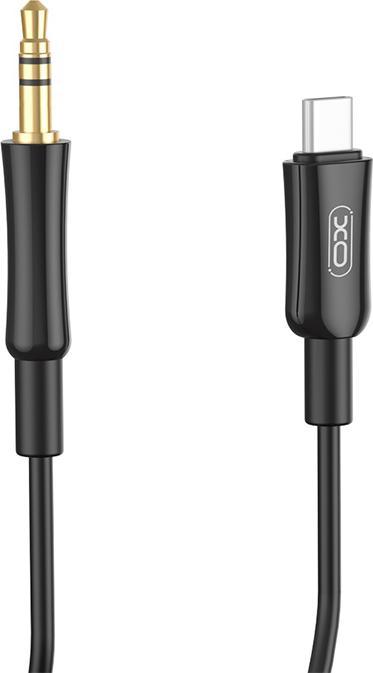 Image du produit xO câble audio NB-R255B USB-C - jack 3,5mm 1,0m noir (1 m)