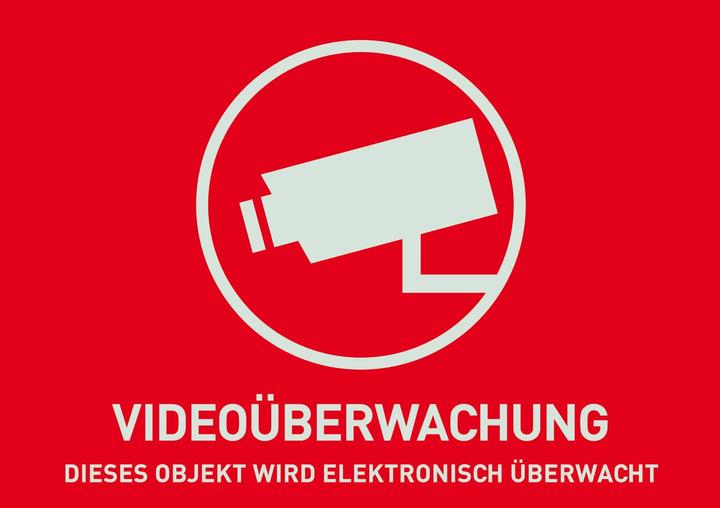 Actual product image Abus Warning sticker