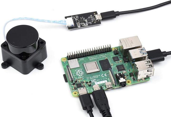 Produktbild WaveShare Lidar Sensor D500 12m 360 Grad UART / USB