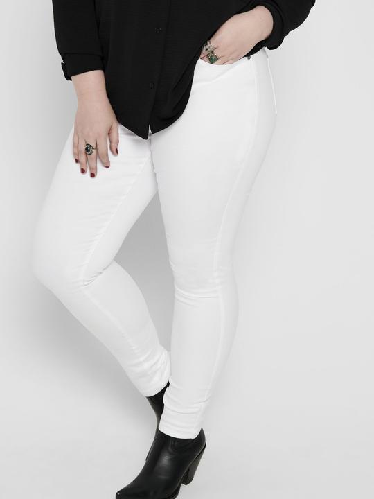 Image du produit Only Jeans à coupe étroite White Curvy CarAugusta HW (W44/L30)