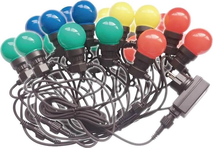 Produktbild V-TAC Garten Girlande (String) LED 10 Meter 20 Glühbirnen 0 5W VT-71020 RGBY 600lm (600 lm, IP44)