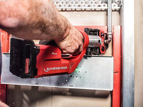 Actual product image Rothenberger ROMAX Compact TT press jaw set SV15-22-28, 1x 2 Ah (390 mm)