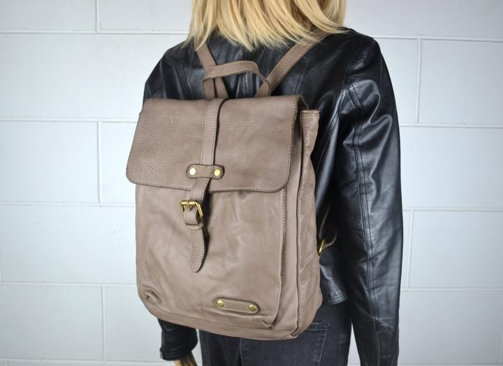 Immagine prodotto Only-Bags.Store Zaino in pelle, borsa in pelle morbida, borsa da viaggio, zaino