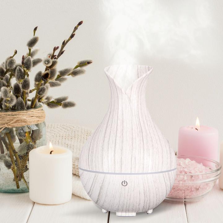 Produktbild Sixtol Aroma Diffuser Bloom Weiss Holz 200ml (200 ml)