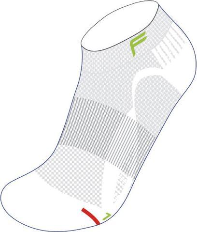 Fuse F Lite Damen Basisschicht Running P 200 Socks, Weiss, 35-38 (35 - 38)