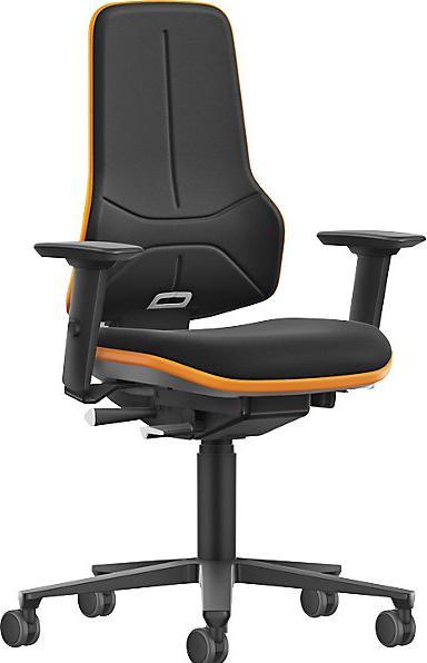Image du produit Bimos Siège d'atelier pour poids élevés NEON XXL, avec roulettes, mécanisme synchrone