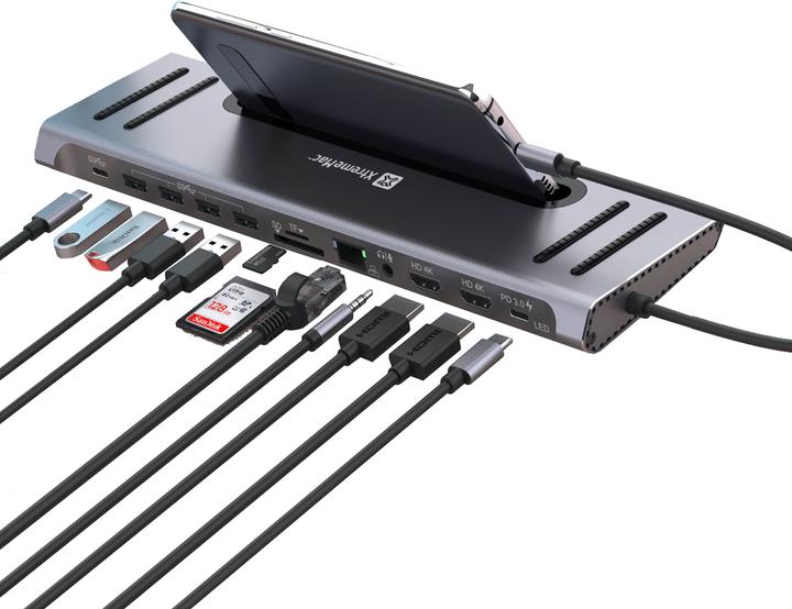 Immagine prodotto XtremeMac Type-C Hub Station - 12 Ports (USB-A, USB-C, 12 Porti)
