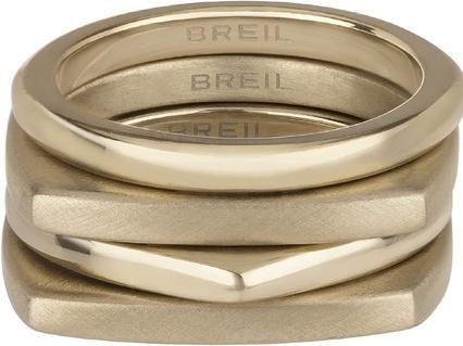 Image du produit Breil ModernÃ sada pozlacenÃ½ch prstenÅ¯ New Tetra TJ302 - Circuit : 57 mm (57)