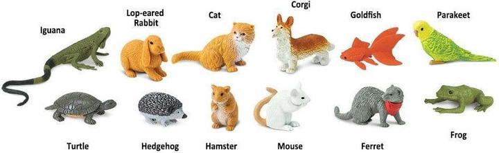 Image du produit Safari Toobs Animaux de compagnie : Contenu 12 pièces