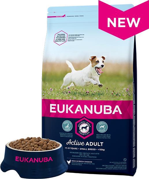 Produktbild Eukanuba Active Adult Small Breeds 15kg (Adult, 1 Stk., 15000 g)
