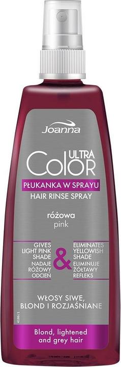 Joanna Ultra Color System Hair Rinse Spray Pink Spray Rinse Giving Pink Shade Pink 150Ml (150 ml)