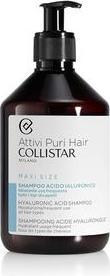 Actual product image Collistar Activi Puri Hair Hyaluronic Acid Shampoo Moisturizing for All Hair Types Maxi Format 500ml (500 ml, Liquid shampoo)