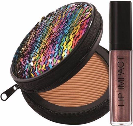 Image du produit Nouba Sunlike Set N.2 Millerighe Maxi Bronzer + Lip Impact 34 (Lipgloss Reflecta Texture) + Pochette