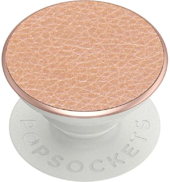 Actual product image PopSockets Pebbled Vegan Leather Rose Gold (2nd Gen, Interchangeable)