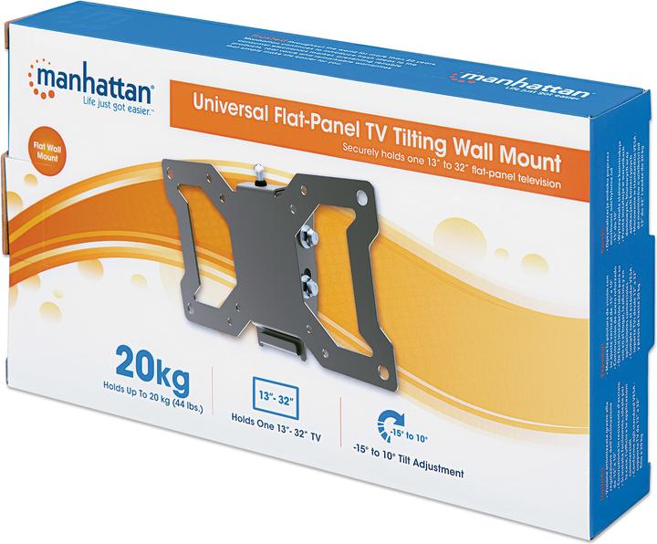 Produktbild Manhattan Universal TV-Wandhalterung, neigbar (Wand, 30.98", 23 kg)