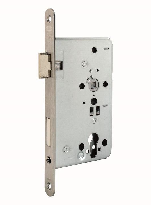 Produktbild BKS Behörden-Einsteckschloss 0615 PZW 20/65/72/8 mm DIN links Edelstahl abgerundet Klasse 5