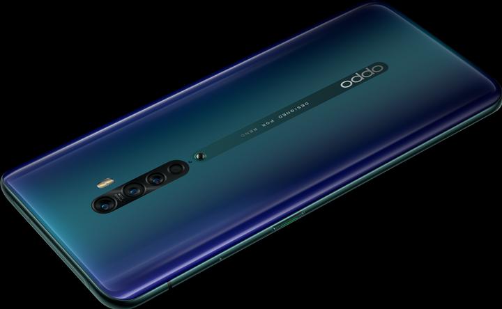 Produktbild OPPO Reno2 (256 GB, Ocean Blue, 6.50", Hybrid Dual SIM, 48 Mpx, 4G)