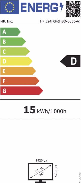 Energie-Label HP E24i G4 (1920 x 1200 Pixel, 24")