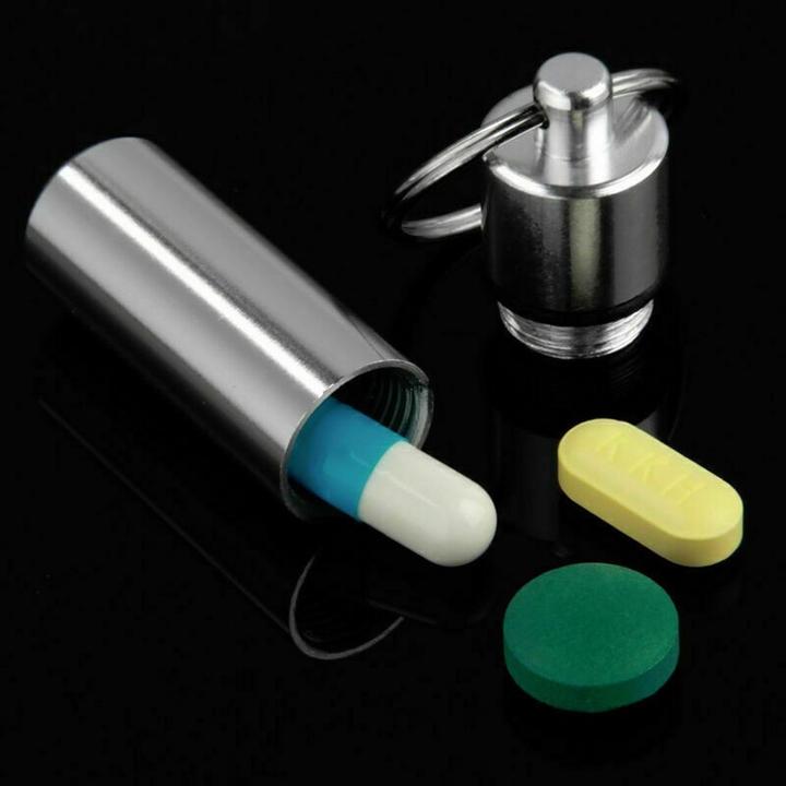 Actual product image ASMI Great pillbox with key ring