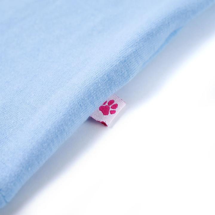 Immagine prodotto VidaXL T-shirt da bambino con maniche a balze blu chiaro 116,Materiale (116)