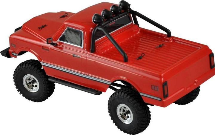 Image du produit Amewi AMXRock AM18 Chenille brossée électrique 4RM 1:18 RTR Pick-Up rouge (RTR Prêt à fonctionner)