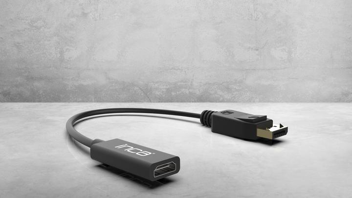 Actual product image Inca Adapter DisplayPort IDPH-07 1.4 > HDMI, 4K, 0.2m retail (20 cm)