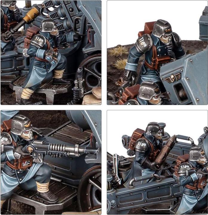 Image du produit Games Workshop Warhammer 40k - Astra Militarum Equipe d'Artillerie de Krieg (Matières plastiques)
