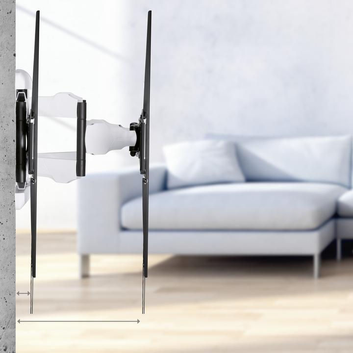 Image du produit Hama Support TV mural, pivotant, inclinable, extensible, 229 cm (90") à 75 kg (Mur, 90", 75 kg)