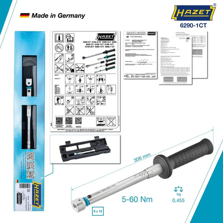 Produktbild HAZET Drehmomentschlüssel (5 Nm, 60 Nm)