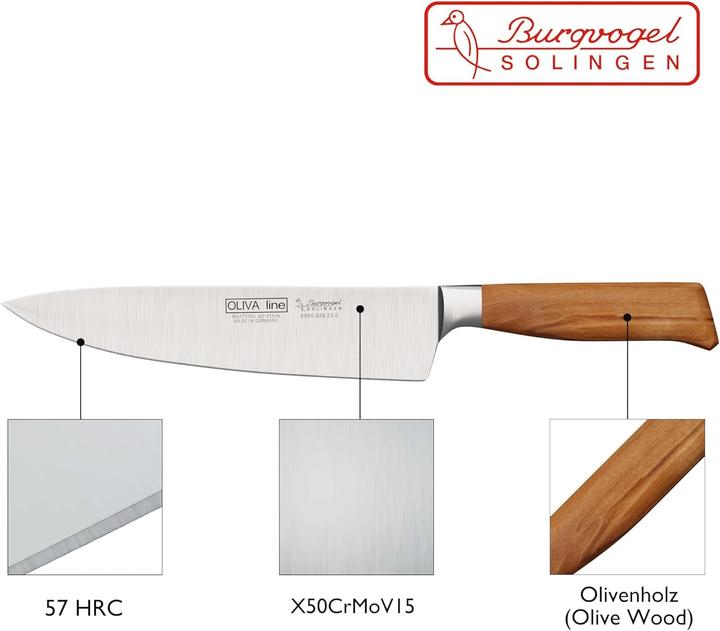 Actual product image Burgvogel Solingen Oliva Line chef's knife (23 cm)