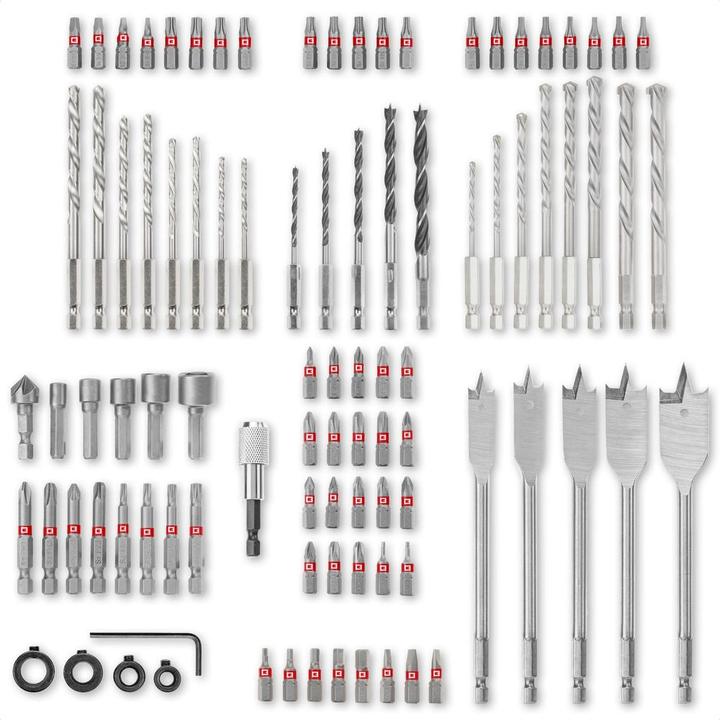 Image du produit Einhell 108788 Assortiment de forets et d'embouts de 95 pièces (5/16", 1/2", 3x Pz2)