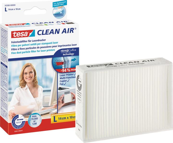 Produktbild tesa CLEAN AIR Feinstaubfilter L für Laserdrucker