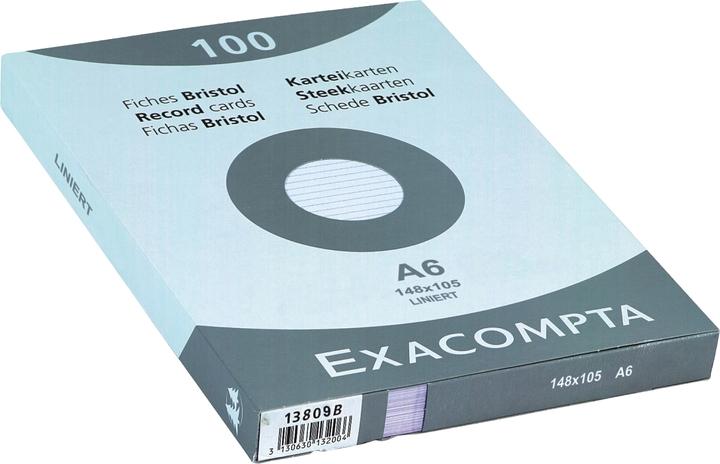 Immagine prodotto Exacompta Flashcards (A6, 205 g/m², 100 x)