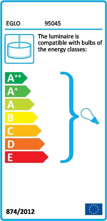 Label énergétique EGLO Pasteri (E27)