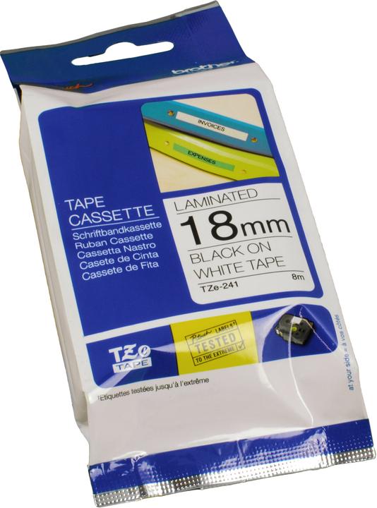 Image du produit Brother TZe-241 (1.80 cm, Noir, Blanc)