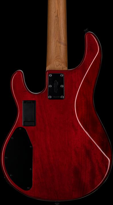Actual product image Bassgitarre, StingRay RAY35HH, Spalted Maple, Blood Orange Burst (Electric guitar)
