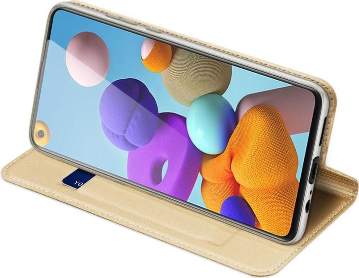 Immagine prodotto Dux Ducis Galaxy A21s - Custodia Flip Folio oro (Samsung Galaxy A21s)