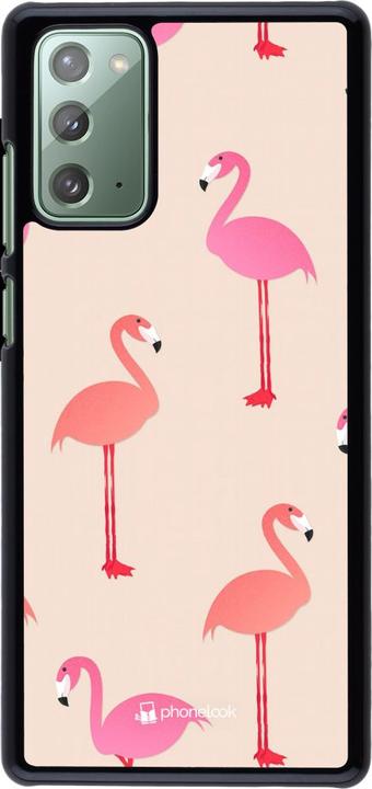 Produktbild PhoneLook Hülle Pink Flamingos Pattern (Samsung Galaxy Note 20)