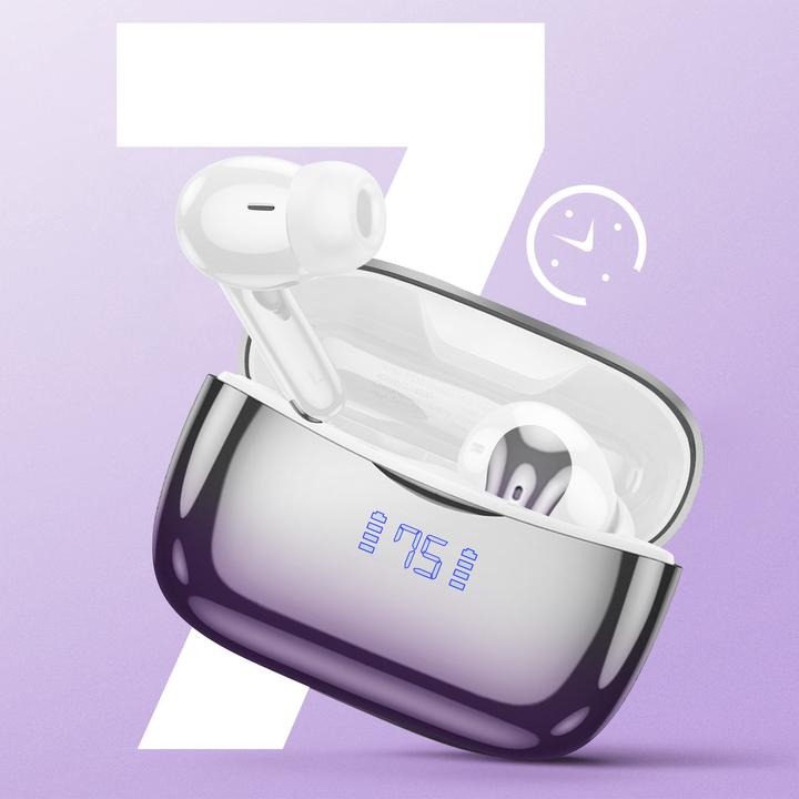 Immagine prodotto Hoco Cuffie Bluetooth effetto cromo (ANC, 7 h, Cablato)