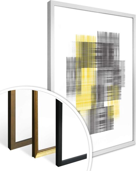 Produktbild Trenddeko Yellow grid (80 x 100 cm)