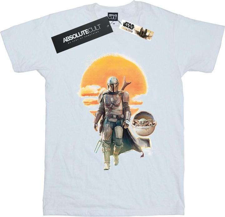 Star Wars The Mandalorian Sunset Poster TShirt (S)