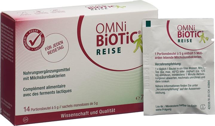 Actual product image Omni Biotic Reise Pulver (neu) (14 Piece, Powder, 100 g)