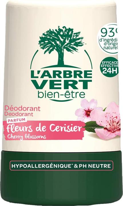 L'arbre vert Öko Deodorant Roll Kirschblüten & Hamamelis französisch (Roll-on, 50 ml)