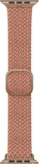 Produktbild Uniq Aspen Bracelet Tresse Apple Watch 40 38mm Rose Raisin (Hochwertiges, dehnbares Gewebe aus Polyestergarnen)