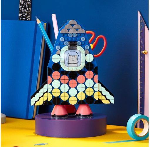 Produktbild LEGO Raketen Stiftehalter (41936, LEGO Dots)
