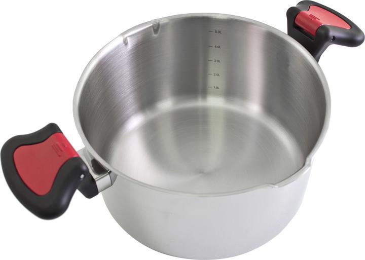 Produktbild Kopf Nelo Topfset (7-teilig, Edelstahl, Induktion, mit intelligenter Abgiesshilfe) (Kochtopf, Edelstahl)